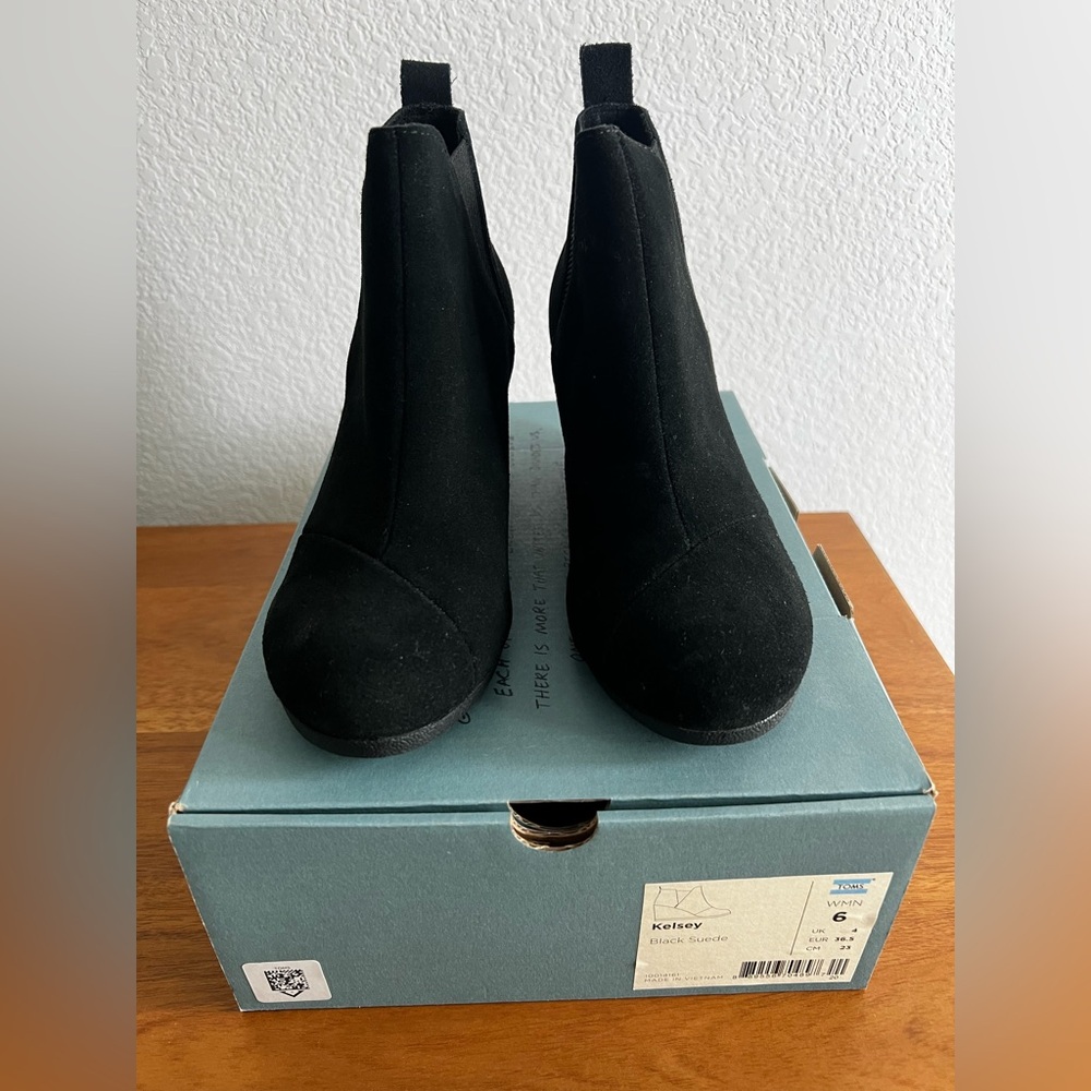TOMS Black Ankle Boots